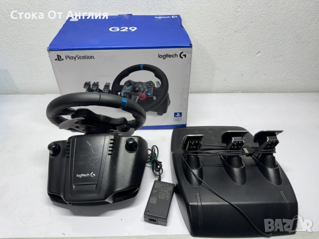 Волан с педали - Logitech G29 / PC/PS4/PS5, снимка 3 - Други игри и конзоли - 53810048
