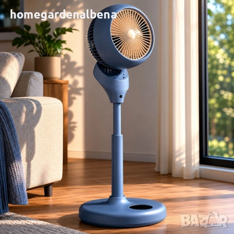 Смарт вентилатор с водна мъгла, 360° циркулация на въздуха и LED дисплей – 35W ❄️🌬️, снимка 5 - Вентилатори - 54627679