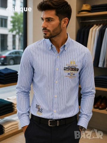 мъжки ризи с дълъг ръкав Gucci Hugo boss armani , снимка 9 - Ризи - 55231866