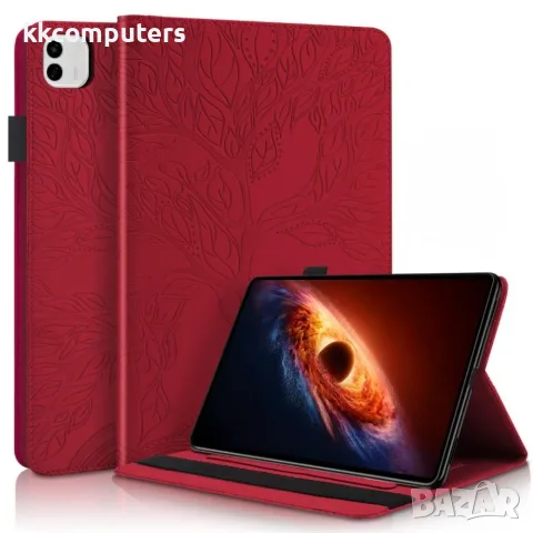 За Honor MagicPad 4 / MagicPad 3 Pro 12.3" 2026 Life Tree Series Кожен Калъф Тефтер със Стойка и Скр, снимка 3 - Калъфи, кейсове - 55524438