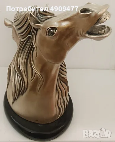 Двойка декоративни скулптури „Cavalli (Коне)“ – S. Barbieri за Mida's, Италия, около 1970 г., снимка 2 - Антикварни и старинни предмети - 55638627
