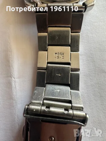 SEIKO, Мъжки кварцов часовник аналогов хронограф WR 100M син циферблат., снимка 7 - Антикварни и старинни предмети - 55475699