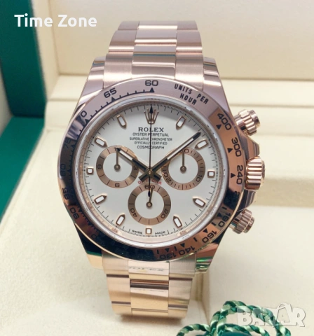 Rolex Cosmograph Daytona 40mm Yellow Gold White Dial Diamond Различни Варианти, снимка 15 - Мъжки - 54042430