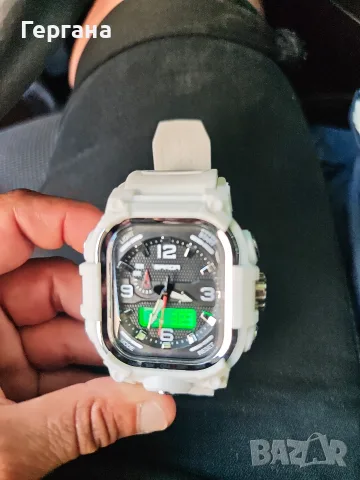 спортен бял часовник , снимка 2 - Мъжки - 55463699
