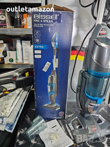 Парочистачка и прахосмукачка Bissell Vac & Steam Titanium (1977N) , снимка 10 - Прахосмукачки - 54477392