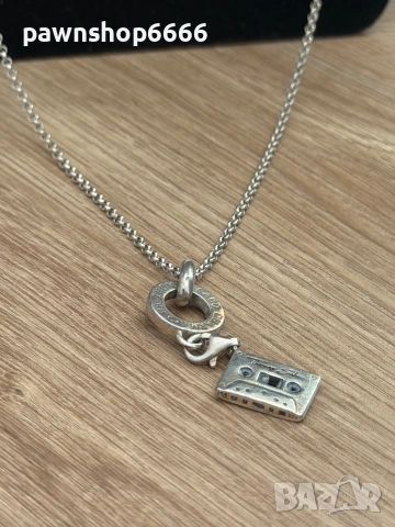 Сребърно колие Thomas Sabo Charm Club с талисман "Аудио касета" – Сребро 925, снимка 12 - Колиета, медальони, синджири - 55098589