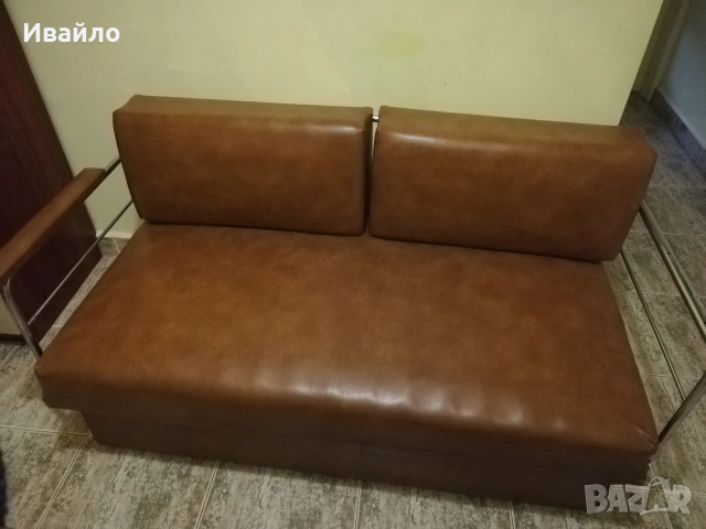 Диван 2- ка, естествена кожа