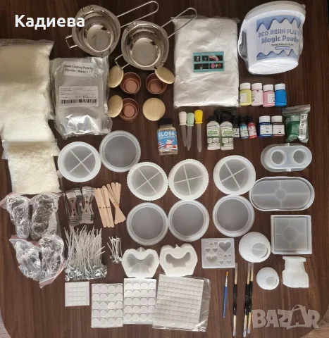 материали за изработка на свещи и гипсови отливки