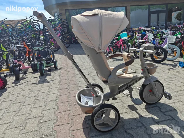 BYOX Детска триколка Fusion LUX бежов, снимка 11 - Детски велосипеди, триколки и коли - 55440227