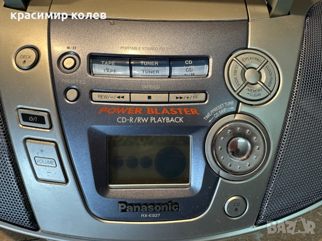 радиокасетофон с диск "PANASONIC RX-ES27", снимка 3 - Радиокасетофони, транзистори - 55018218