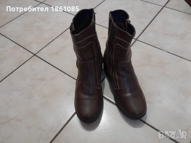 Български дамски боти от естествена кожа, снимка 5 - Дамски боти - 54008438