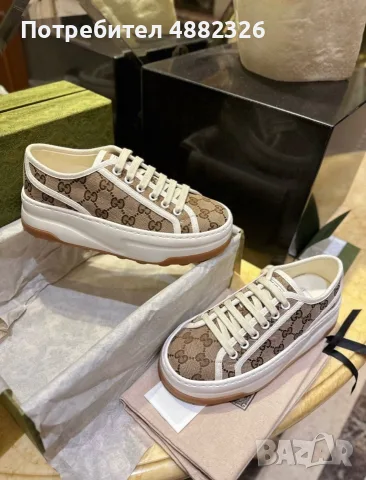 Gucci дамски кецове, снимка 6 - Маратонки - 55396845