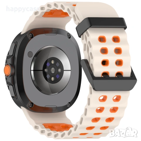 Samsung Galaxy Watch8 44 mm 40 mm / 8 Classic 46 mm / MARINE Силиконова каишка, снимка 10 - Каишки за часовници - 54347693