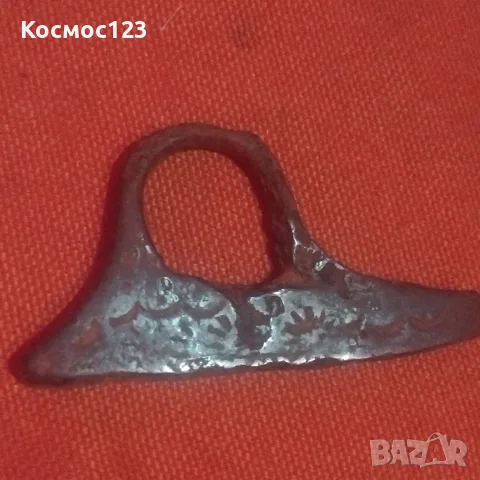 Стар чакмак ковано желязо, снимка 3 - Антикварни и старинни предмети - 55359997