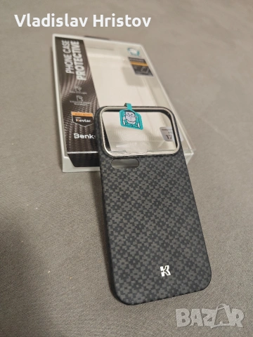 Кевларен кейс с MagSafe за Xiaomi 17 Pro - Benks ArmorGrid ArmorAir Magnetic Kevlar Metal Frame Case