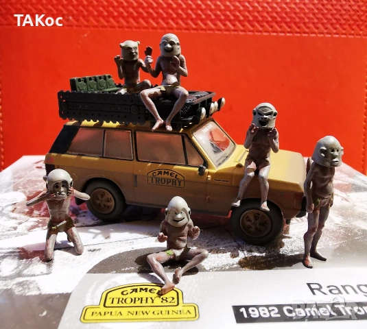 Mini gt 1:64 CHASE 1144 Range Rover Winner Camel Trophy Sumatra 1981, снимка 8 - Колекции - 55055592