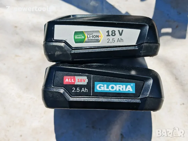 Bosch & Gloria 18V / 2.5 Ah – Оригинални акумулаторни батерии POWER FOR ALL