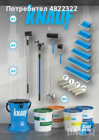 Шпакловка по система на Knauf - Perfect Surfaces TOP