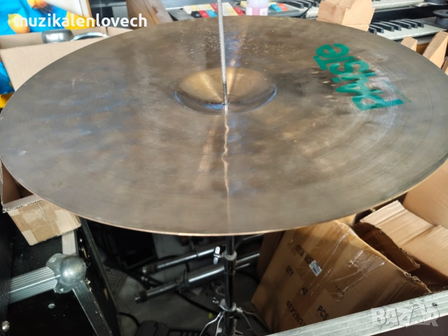 Paiste 1000 Ride 20" Drum Cymbal West Germany - 20 инча райд чинел, снимка 10 - Ударни инструменти - 54946061