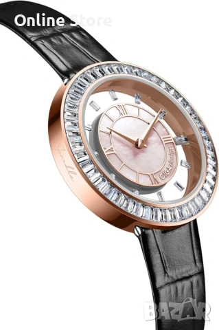 Дамски часовник CIGA Design Sparkle – елегантен модел с бляскави камъни и седеф, снимка 5 - Дамски - 54171117