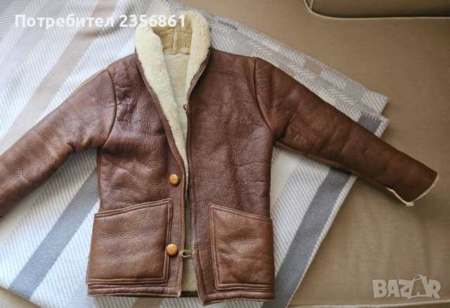 Детско кожухче естествена кожа, снимка 2 - Детски якета и елеци - 54105898