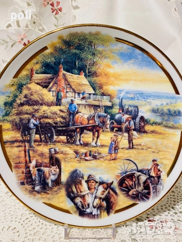 порцеланова чиния за стена , снимка 3 - Декорация за дома - 55122055