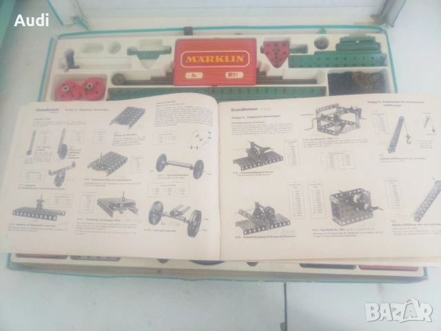 Немски детски матален конструктор. MARKLIN Metallbaukasten, снимка 7 - Конструктори - 54317349