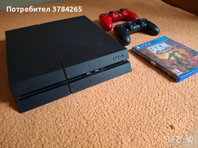 Продавам PlayStation 4 конзола 500 GB с 2 контролера и 1игра игра, снимка 2 - PlayStation конзоли - 54894491