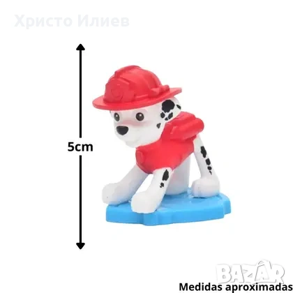 Мини фигурка Spin Master Paw Patrol Чейс Маршал комплект 2бр, снимка 4 - Фигурки - 54549136