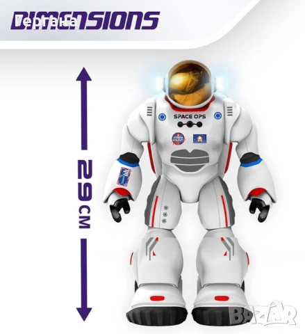 Интерактивен робот Xtrem Bots Charlie астронавт – чисто нов, с включена доставка, снимка 4 - Други - 54021440