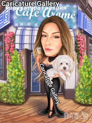 Карикатура 🎁Портрет 🌸 Магнит 🌟Подарък💥 Имен ден 💯 Юбилей 🌟 Рожден Ден ❣️, снимка 2 - Други услуги - 54960926