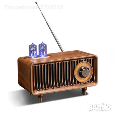 Bluetooth радио колонка AS19 - ретро стил и дизайн, снимка 6 - Bluetooth тонколони - 55182773