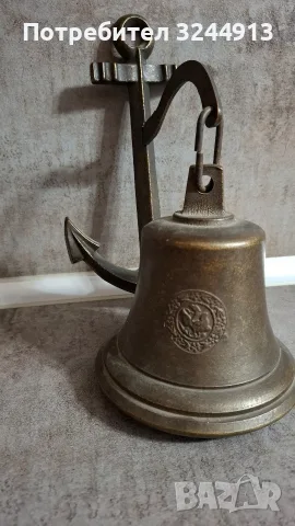 Стара бронзова корабна камбана MS BREMEN 1911, снимка 4 - Колекции - 55599146