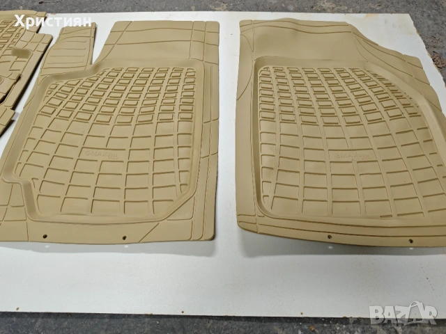 Универсални гумени стелки бежови