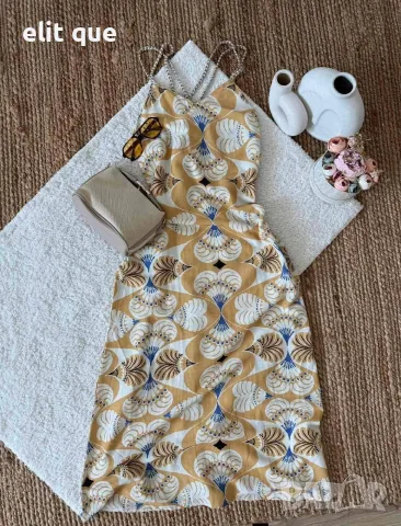 Дълга рокля по модел на Zara, снимка 2 - Рокли - 55615754