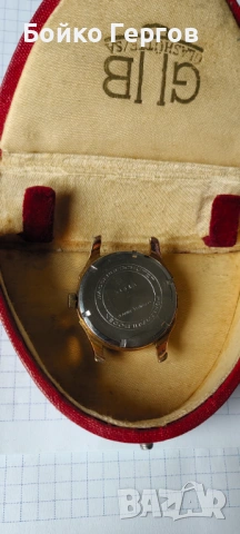 Германски Винтидж часовник GUB GLASHUTTE / SA кал.60  с кутия,Позлата 20MK.Работи перфектно !, снимка 5 - Мъжки - 54377464