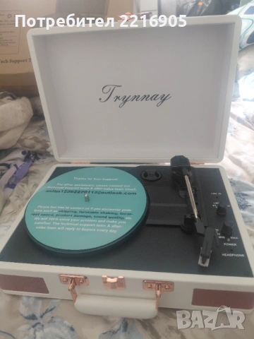 Ретро грамофон, снимка 2 - Грамофони - 54937058