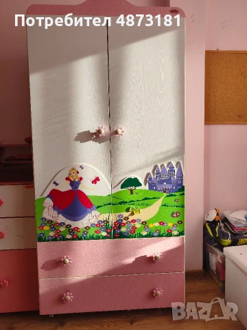 Детски гардероб"Baby hope" с принт 