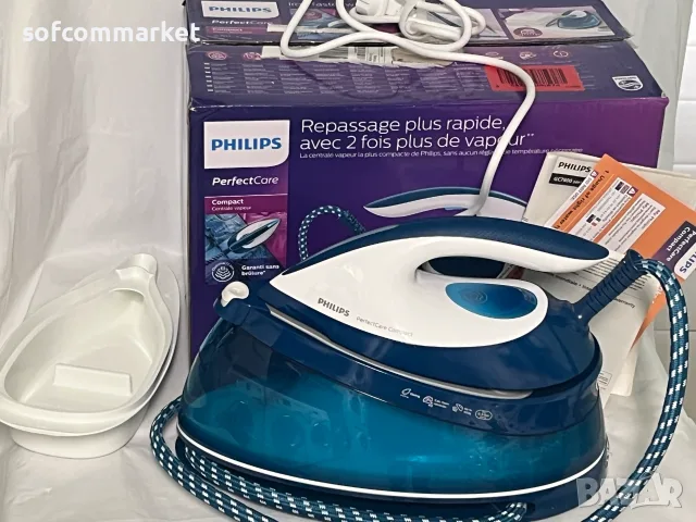 Парна станция/парогенератор Philips PerfectCare Compact GC7844, снимка 9 - Ютии - 55475632