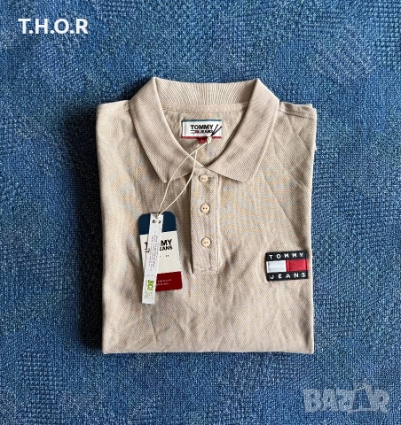 Tommy Hilfiger TOMMY JEANS Polo Shirt ОРИГИНАЛНИ мъжки поло тениски - M/L, снимка 2 - Тениски - 54982127
