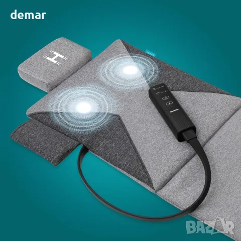 Homedics Stretch Essentials Масажна постелка за цяло тяло с възглавница за глава, снимка 7 - Масажори - 55508213