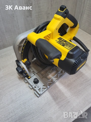 потапящ циркуляр Dewalt DWS520 + релса, снимка 5 - Триони и циркуляри - 54674887
