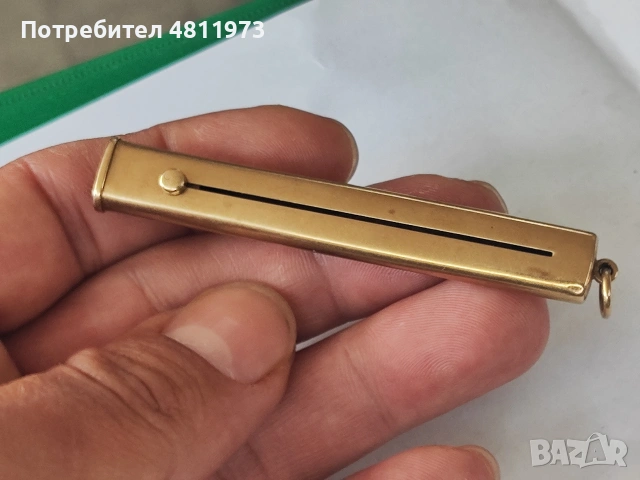 Златен медальон 9 С 375 1912 г, снимка 5 - Колиета, медальони, синджири - 54376337