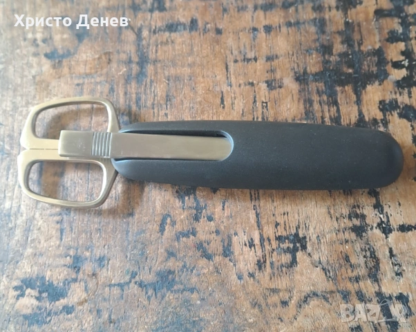 ножица и нож за отваряне на писма комплект Хенкелс Henkels Aachen Design Германия черен плътен цвят, снимка 2 - Ученически пособия, канцеларски материали - 54477704