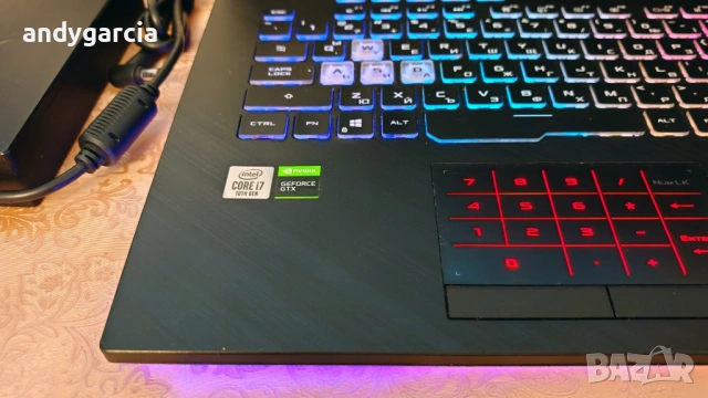 ASUS ROG STRIX G15/ NVidia GTX 1660ti 6GB/Core i7-10750H/16GB RAM/512G SSD/15.6 144Hz FHD IPS, снимка 9 - Лаптопи за игри - 54018726
