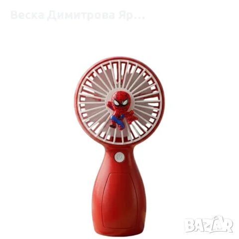 Детски мини USB вентилатор – Stitch или Spiderman, преносим и презареждаем, снимка 5 - Вентилатори - 55424231