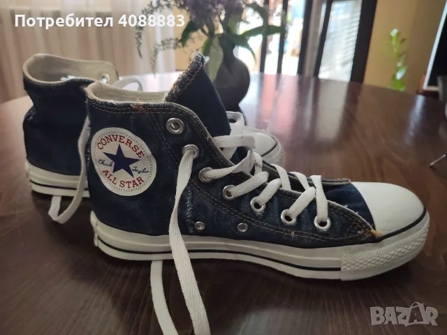 Деним кецове Converse, 36 номер, снимка 2 - Кецове - 55435327