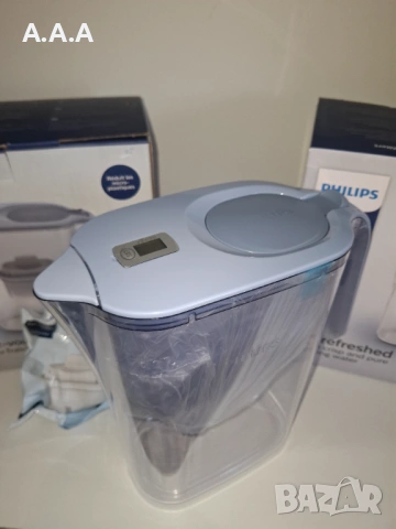 Филтърна кана за вода AWP2936BLT/10, 3,0л, електронен индикатор, PHILIPS, снимка 3 - Други - 54328442