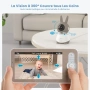 Нов Смарт бебефон ieGeek 2K с ДВЕ камери – 5" Split Screen монитор + WiFi/App   , снимка 7