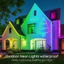 RGB неон лента 10м LETIANPAI App контрол IP65, снимка 6